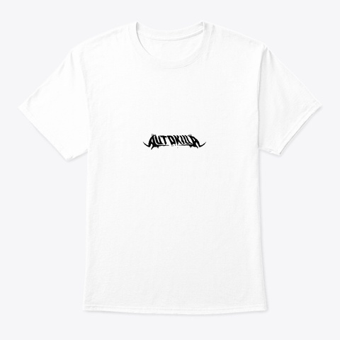 "Autokilla" White T-Shirt Front