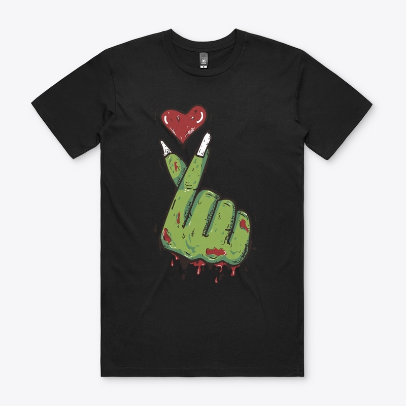 Halloween Zombie hand with heart