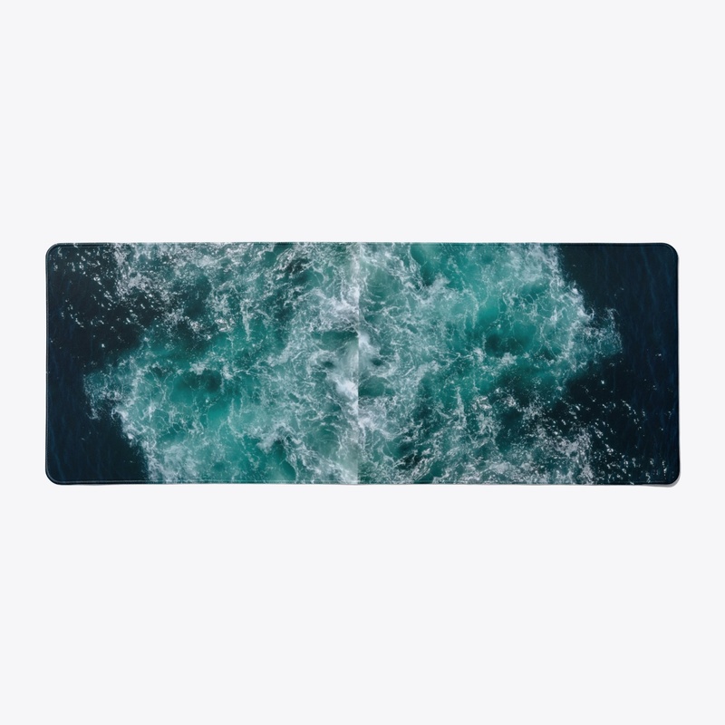 Water desk mat design 