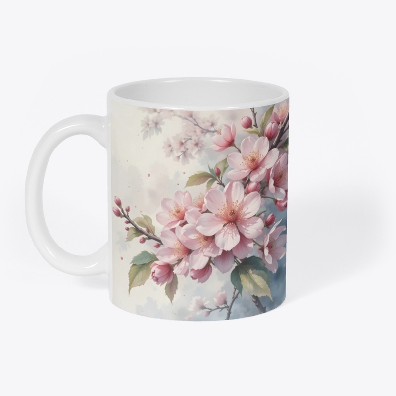 Beautifully blooming plum blossoms