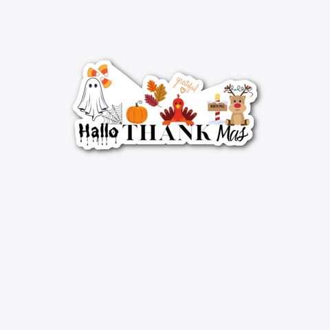 Hallo Thank Mas Standard T-Shirt Front