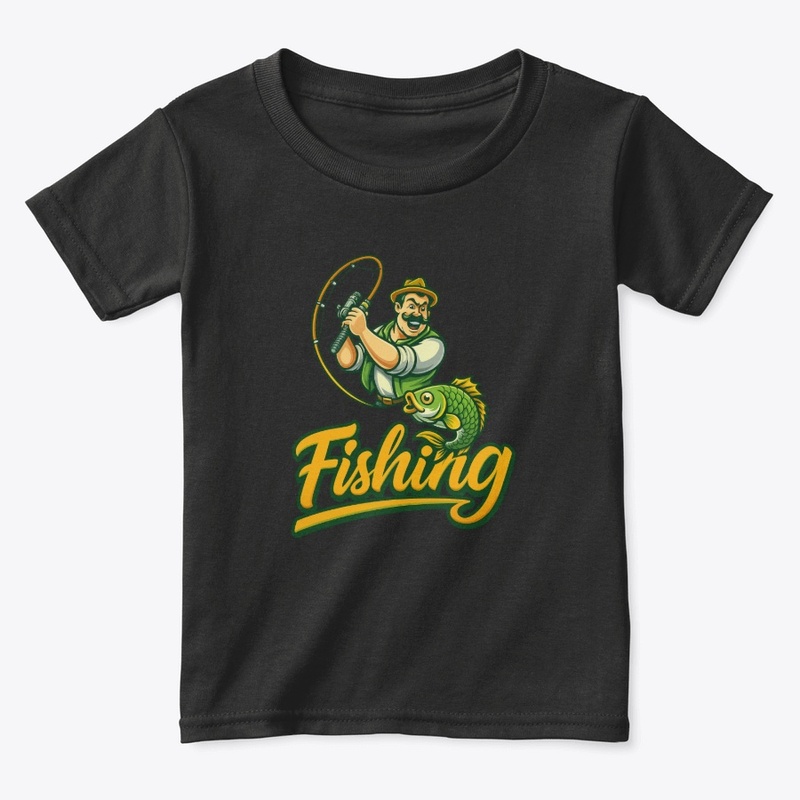 Hooked on Fishing T-Shirt Design