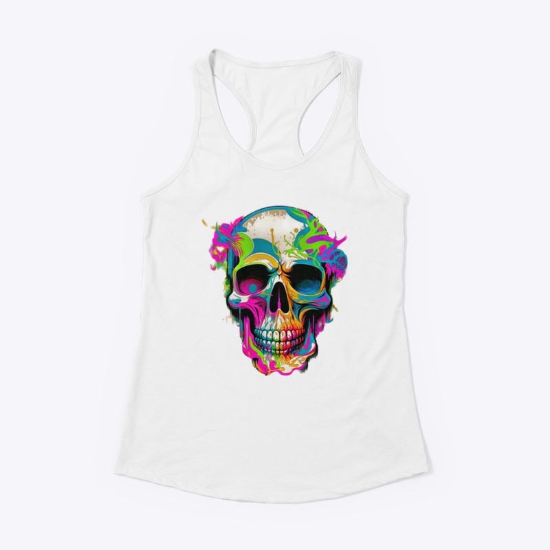 Skull graffiti street design