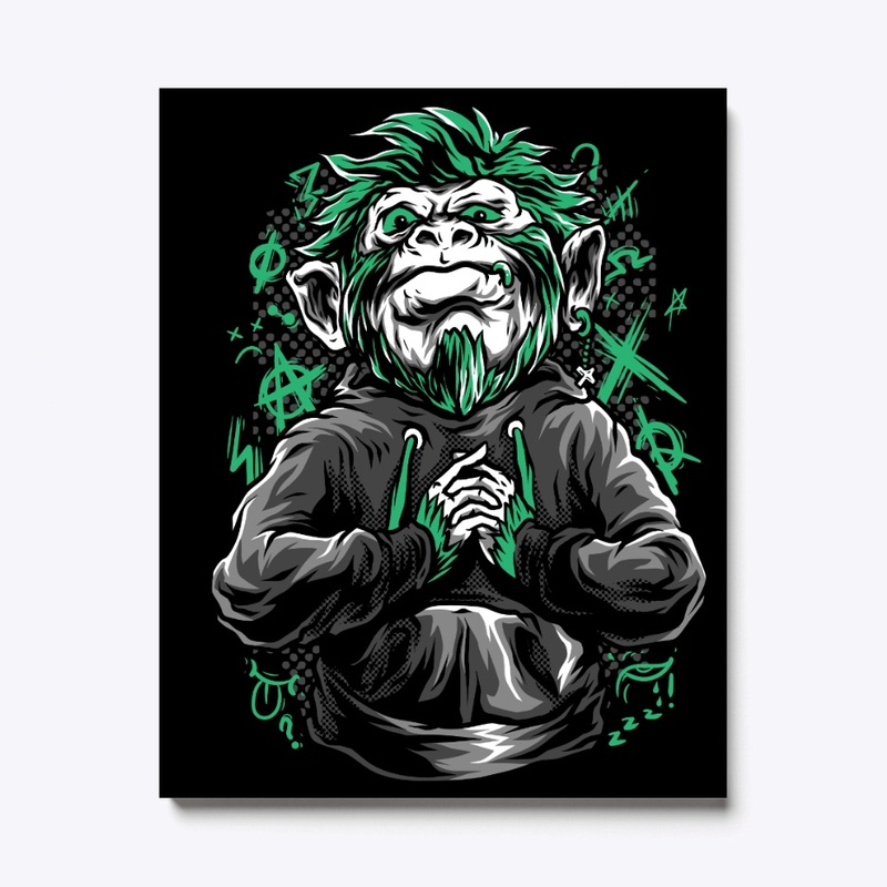 Monkey Art Poster