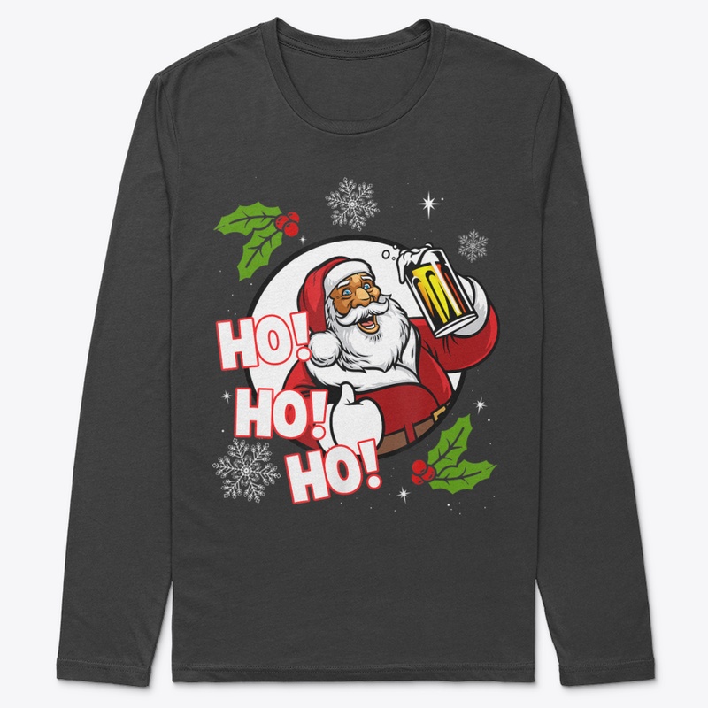HO HO HO SANTA DRINK BEER FAMILY PAJAMA