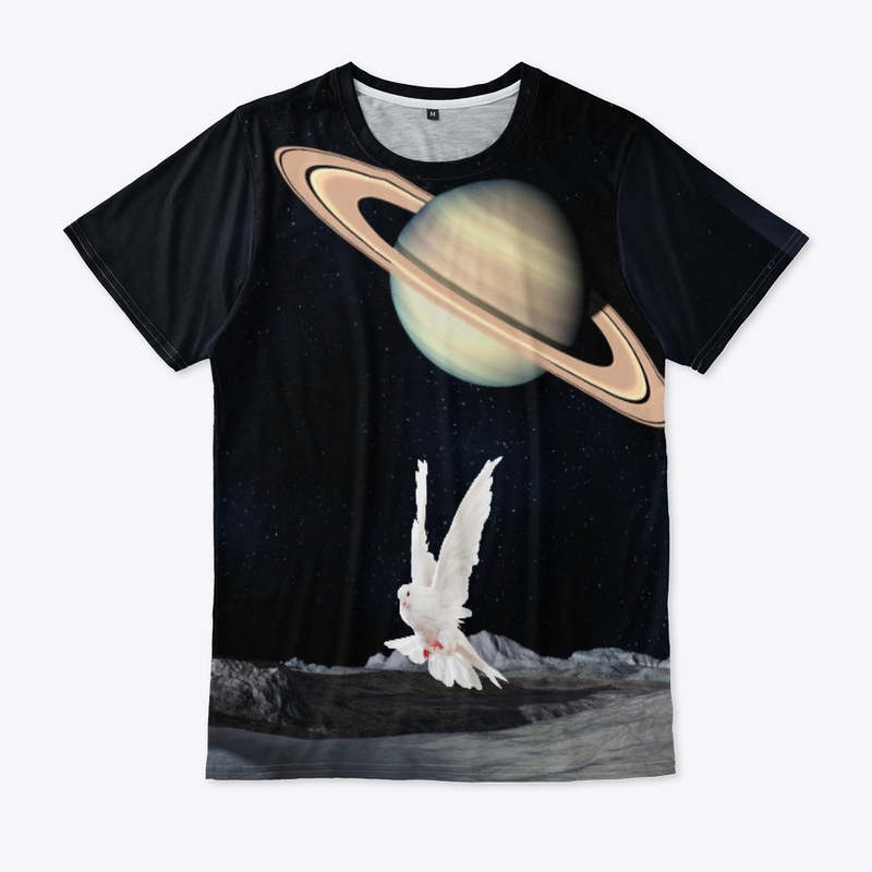 Peace on Mars White Dove Celestial Shirt