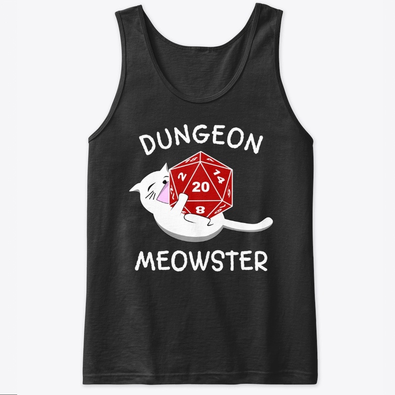 Dungeon Meowster Cat D20 RPG Gamer