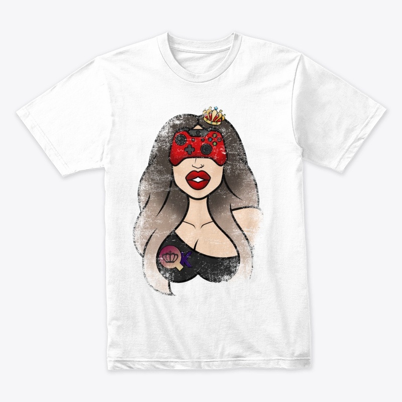 QueenieKris Game Queen Logo Distressed W