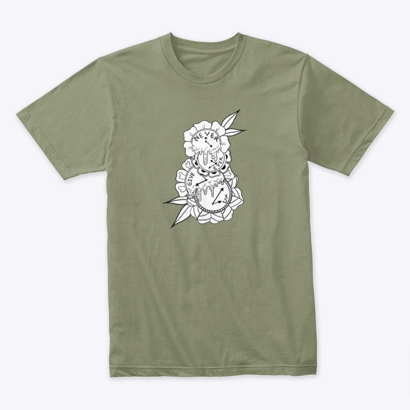 Never, ever give up- unisex t-shirt