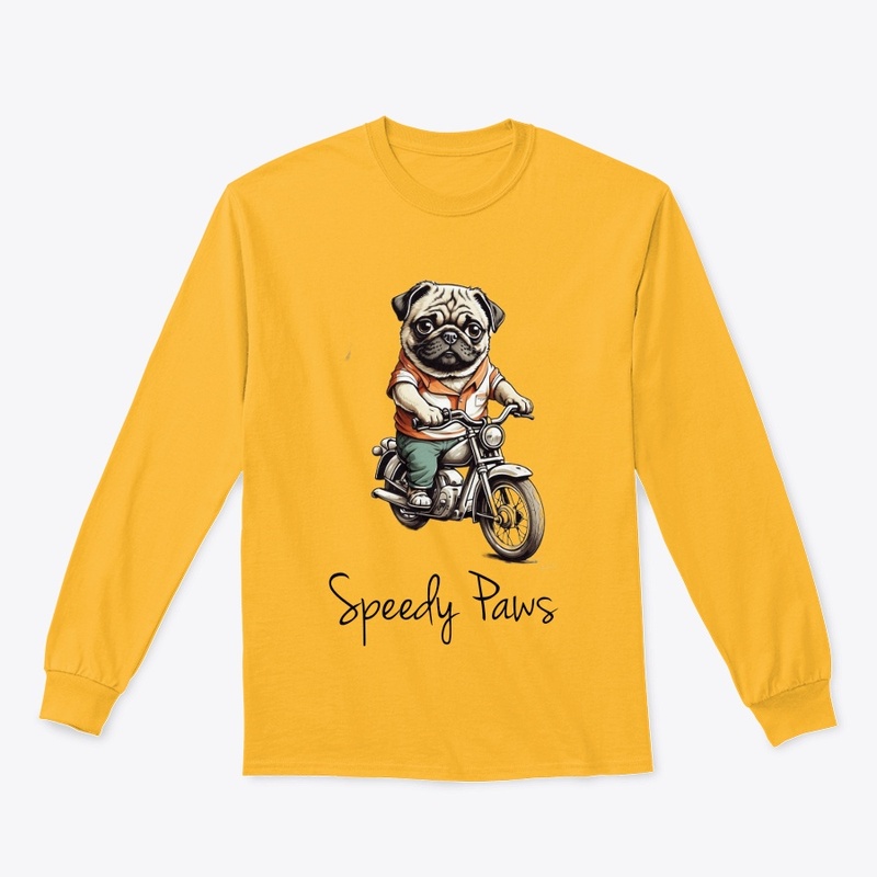 Paws on Wheels: Doggy Bullet Bike Tee