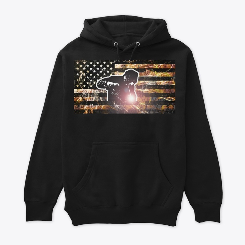 Welding Flag Sparks and Flames