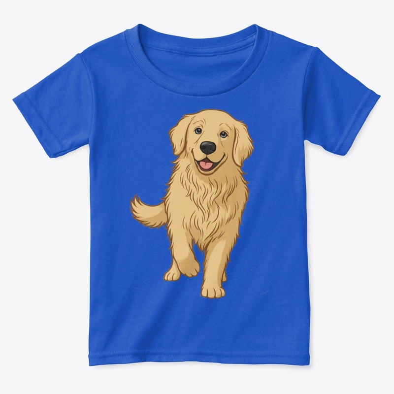 Happy Golden Retriever Design