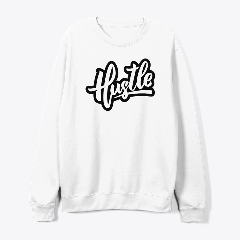 Hustle typography design 