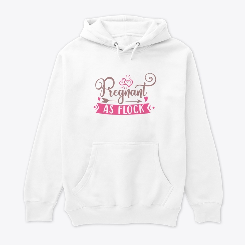 Pregnant As Flock Funny Flamingo T-Shirt