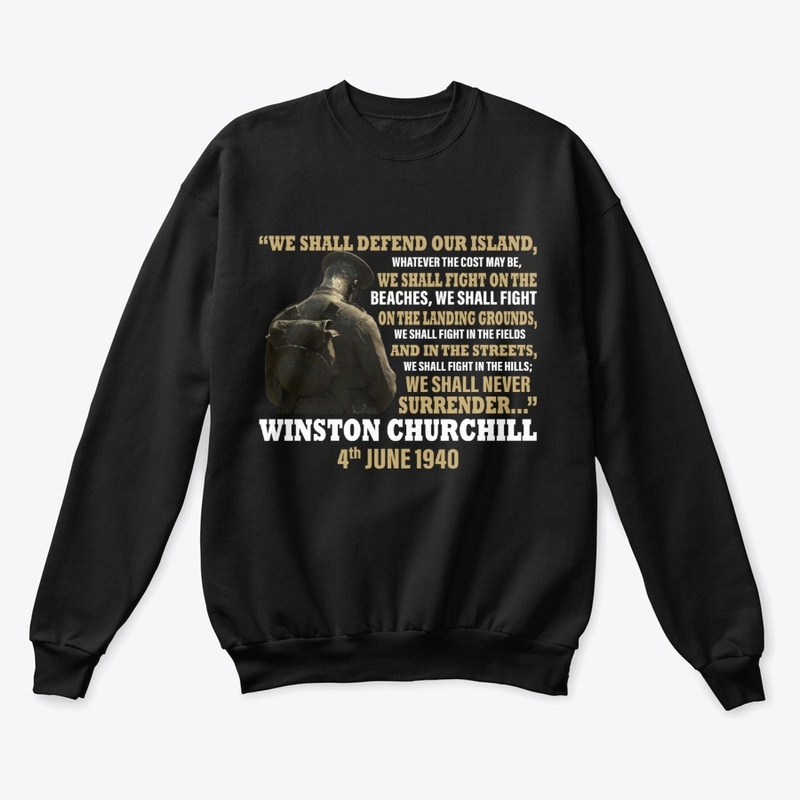 Winston Churchill Never Surrender Tee