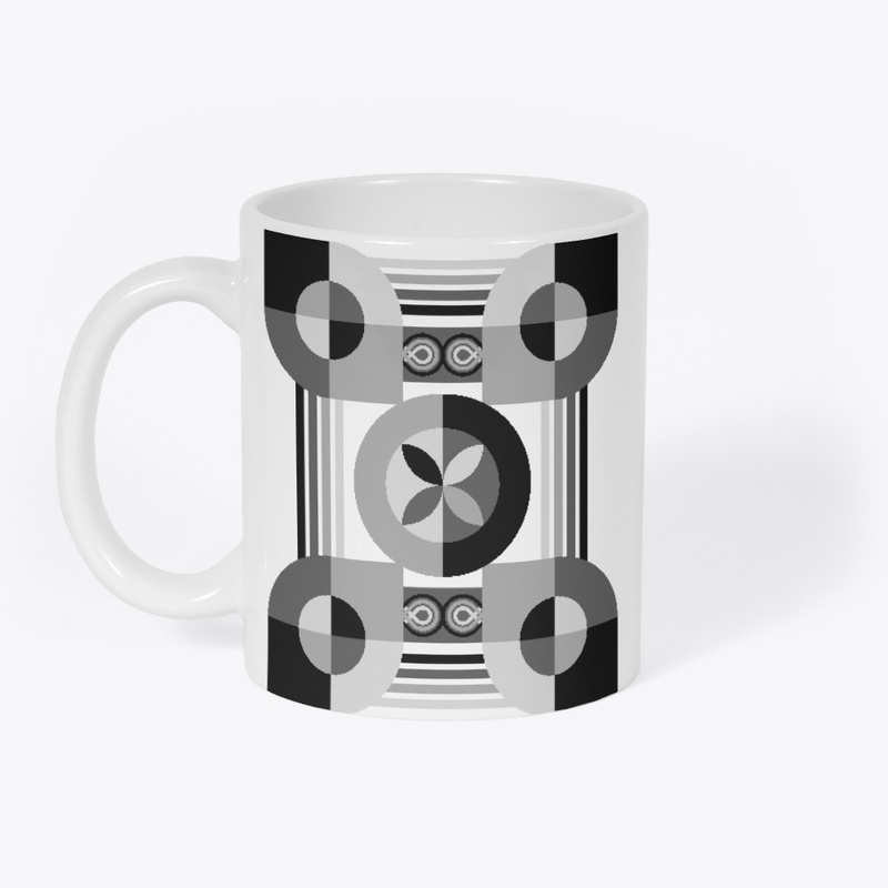 Tribal Geometric design monochromatic