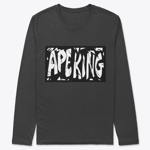 Ape King (Long Sleeve) Black T-Shirt Front