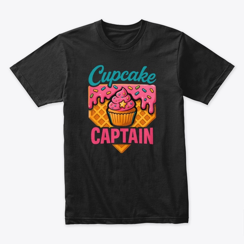 Colorful Cupcake Captain Waffle Art