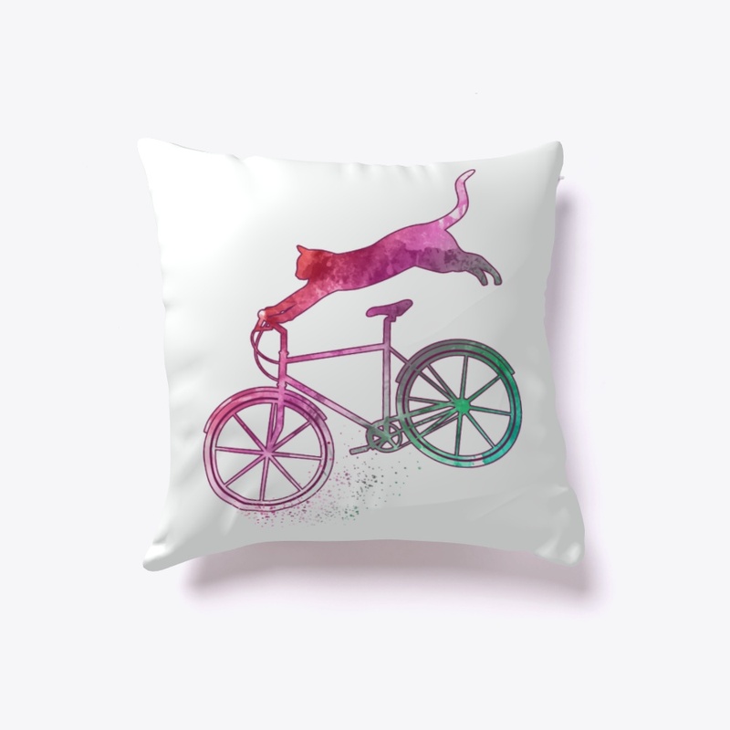 Cat Bike Cycling Gifts For Kitten Lover