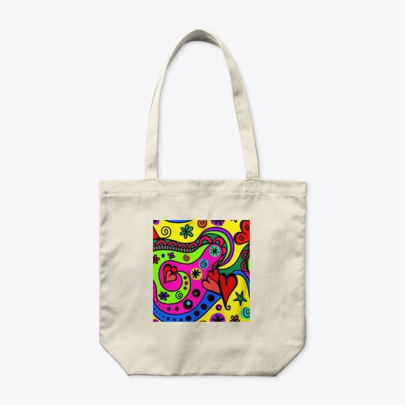 Funky colourful art design