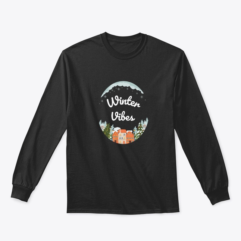 Cozy Winter Vibes Village Illustration