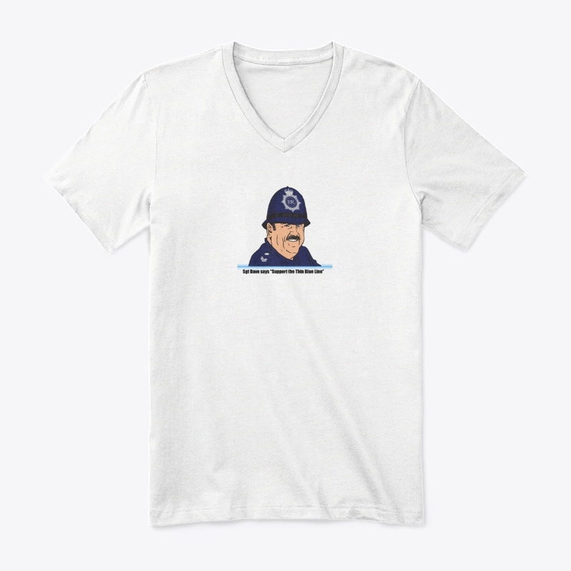 Sgt Dave Thin Blue Line Mens T-shirt