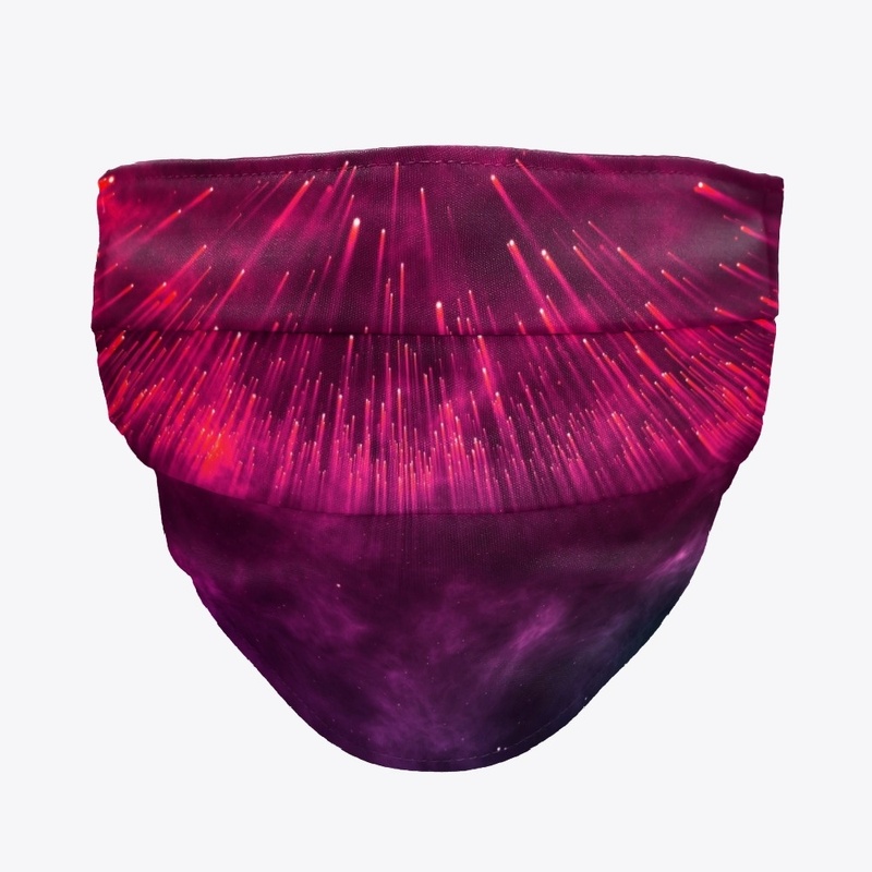 Abstract futuristic space mask