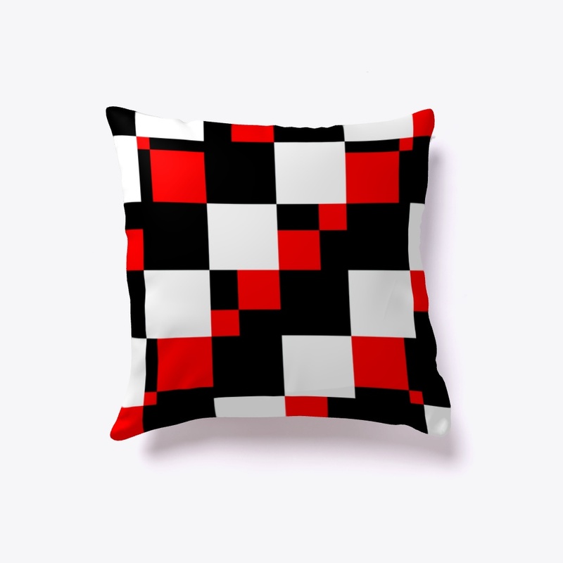 Abstract Pixel Patchwork Pattern Art