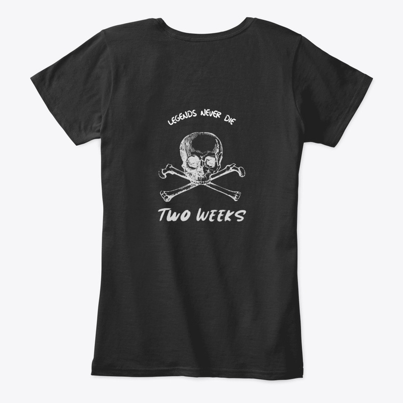Legends Never Die with Two Weeks Logo