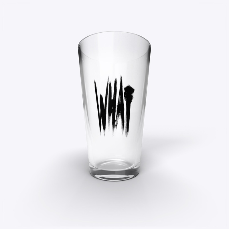 Word What in Radical Typography Black