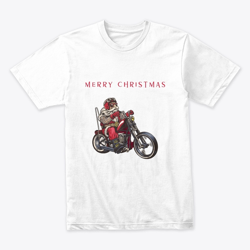 MERRY CHRISTMAS  BIKER SANTA