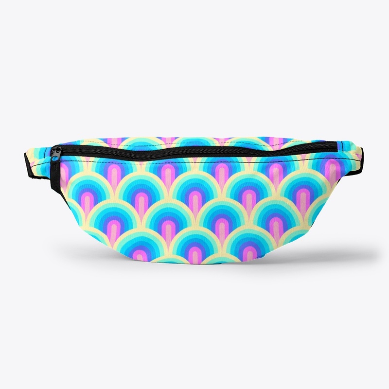 Neon Rainbow Fanny Pack