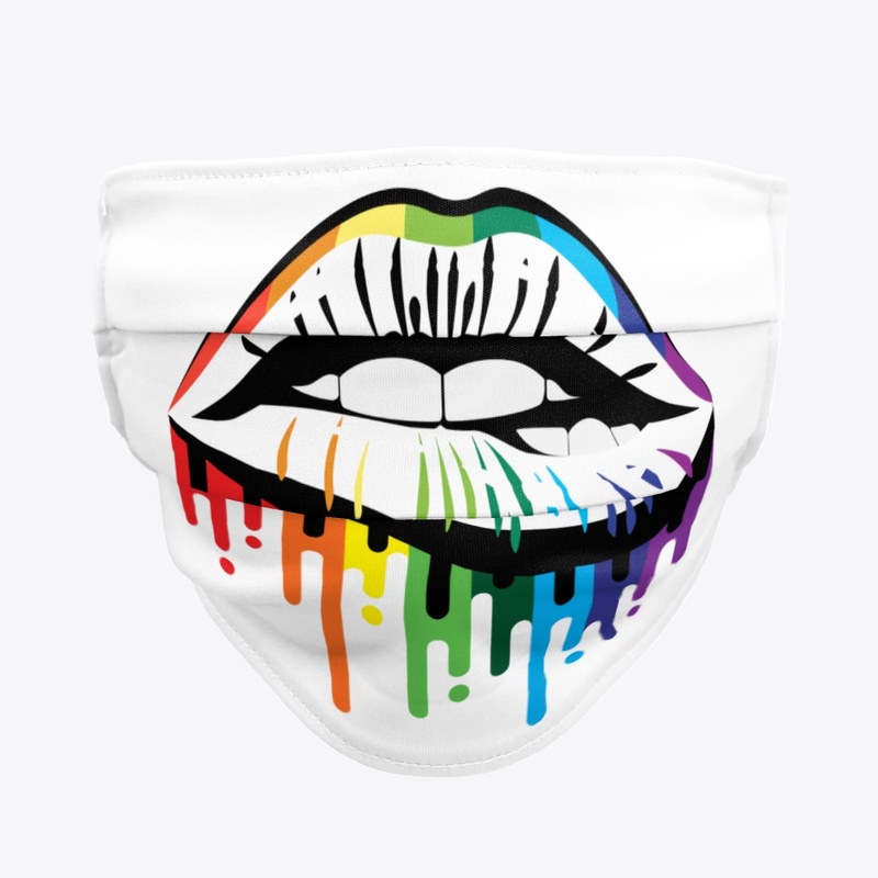 LGBTQ:  UNFINISHED RAINBOW LIPS