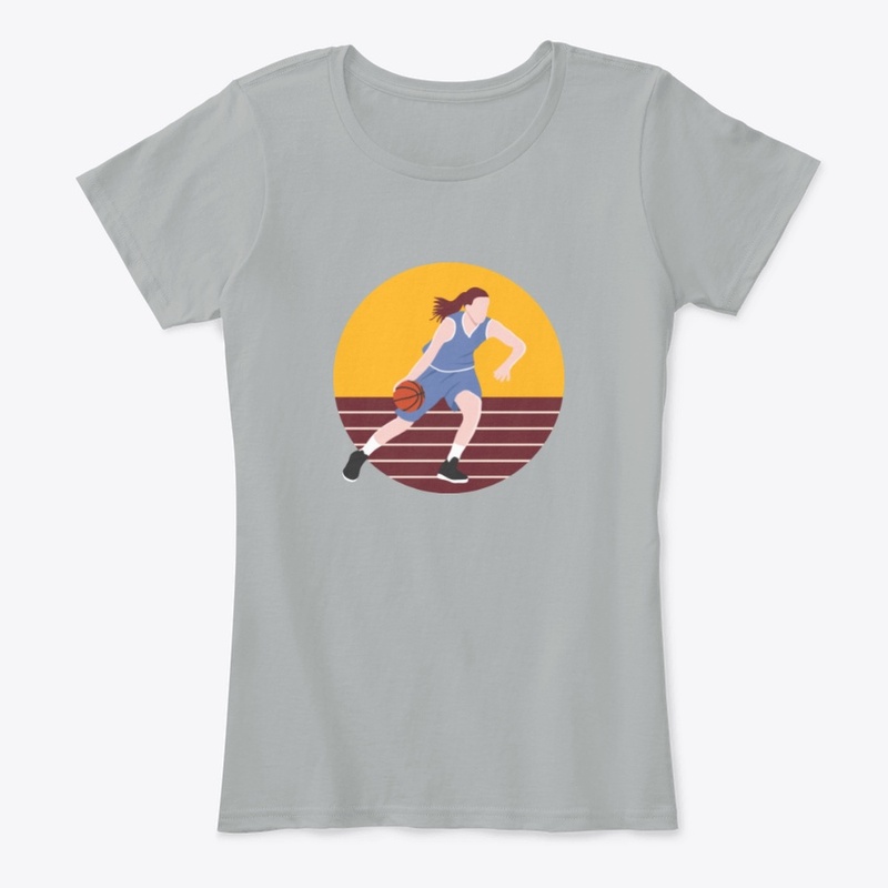 Basketball - Girl Dribbling