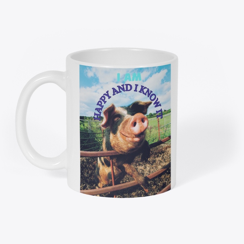 Smile happy pig 