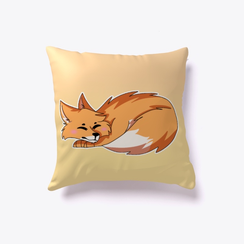 foxy is sleepy pillow