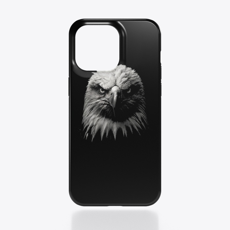 Eagle Portrait in Black and White