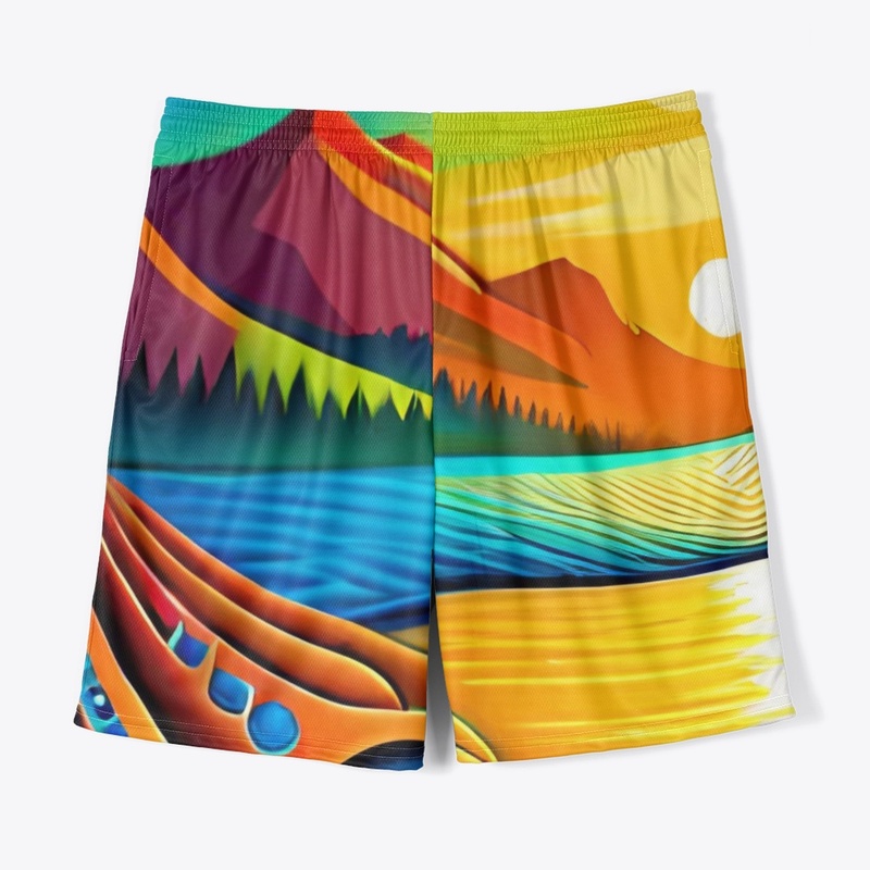 Abstract art all-over print 