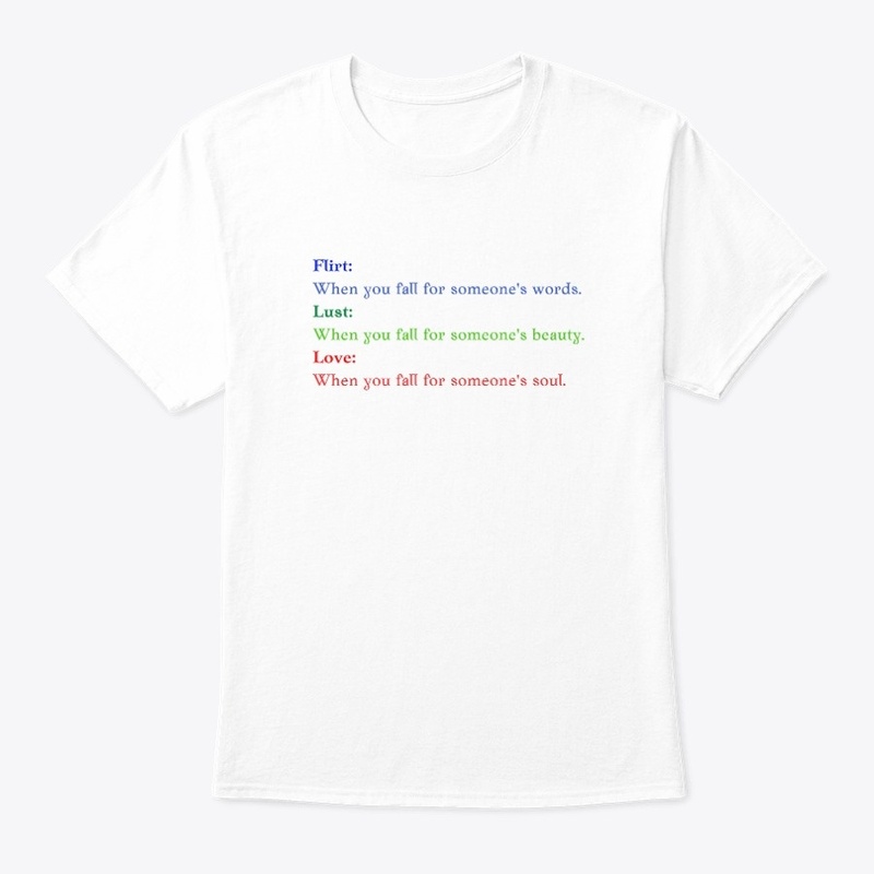 Flirt, lust, love message