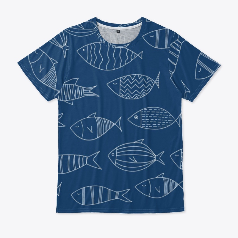 Saltwater Fish Graphic T Shirt