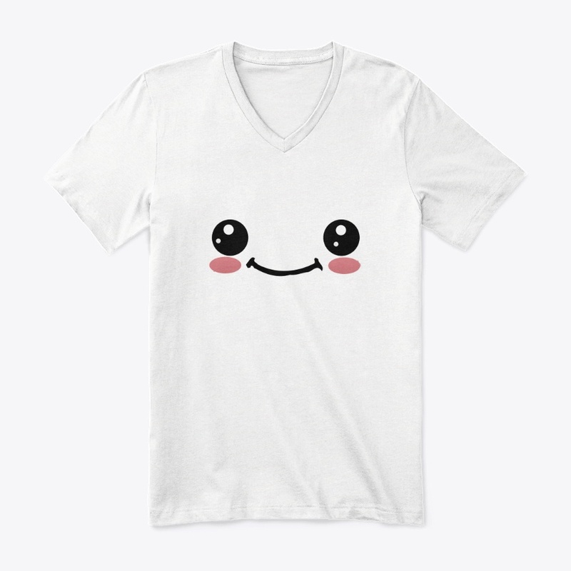 Kawaii japaneses anime faces: smile
