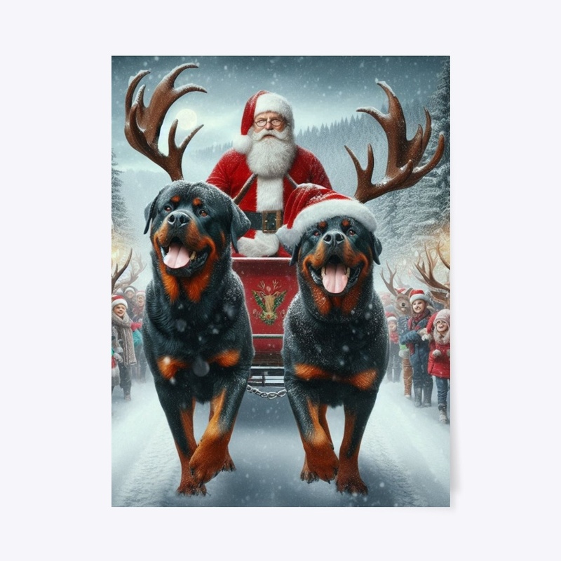 Rottweilers & Santa