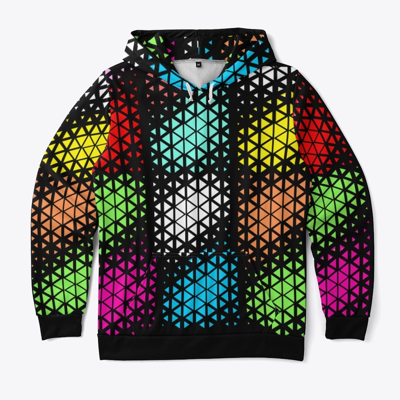 Multi Color Pattern Hoodie