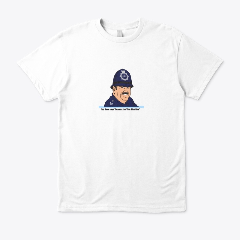 Sgt Dave Thin Blue Line Mens T-shirt