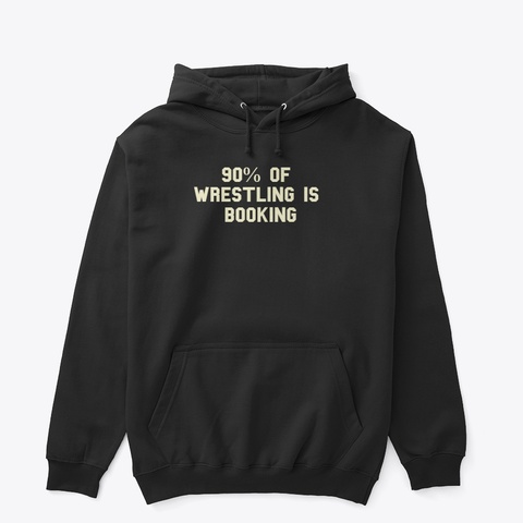 90%=Booking Black T-Shirt Front