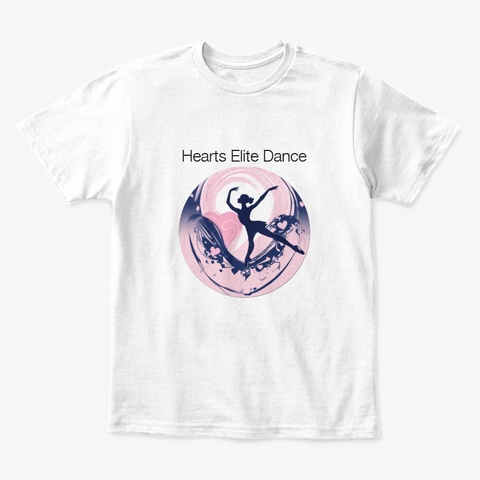 Kids Heart Elite White T-Shirt Front