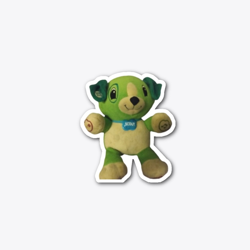 (NEW) Green Bear Die Cut Sticker