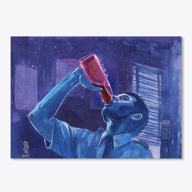 Bottle of maple syrup