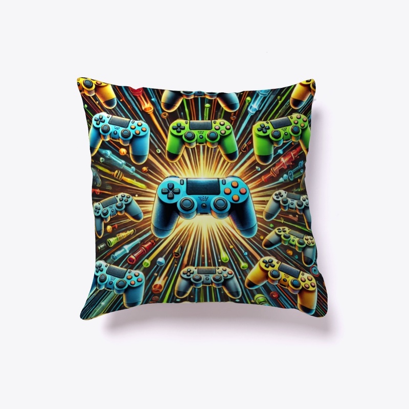 Radial Burst Gamer - Themed Pillow 
