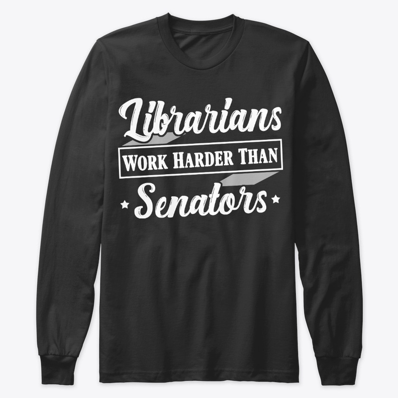 Funny Librarian Gift Work Harder